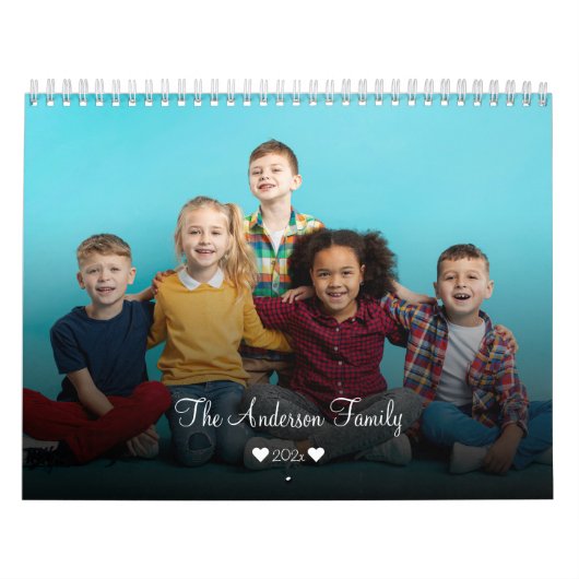 独自の2025シンプルカスタムPhoto Collageの作成 カレンダー (カバー)