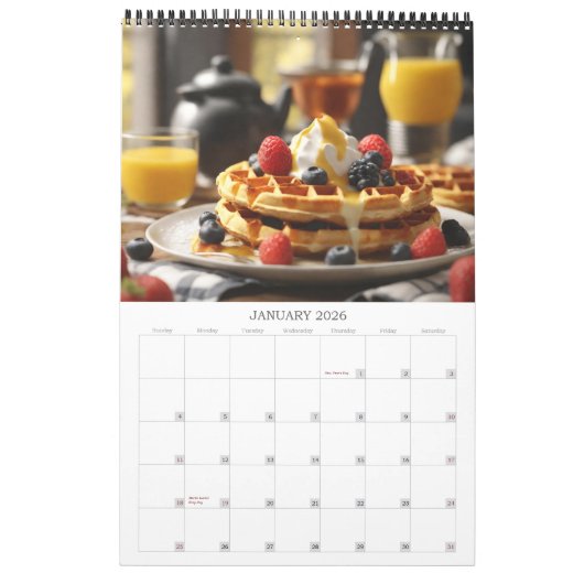 独自の2025個人用レシピ写真の作成 カレンダー (1月 2026)