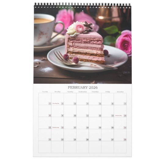 独自の2025個人用レシピ写真の作成 カレンダー (2月 2026)