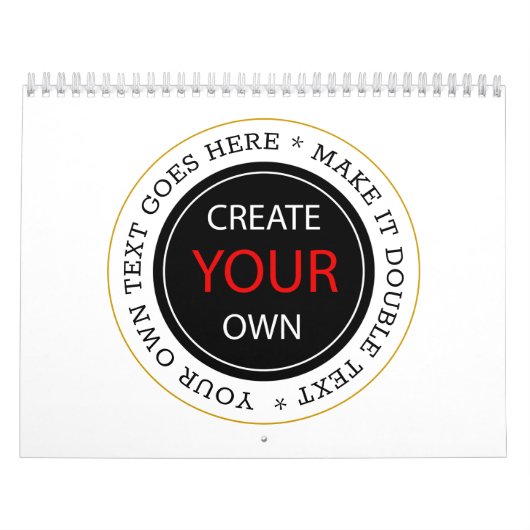 独自の2025年を作パーソナライズされた成、ブランド/写真 カレンダー (カバー)