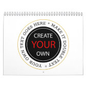 独自の2025年を作パーソナライズされた成、ブランド/写真 カレンダー (カバー)