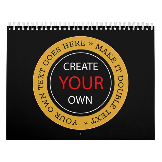 独自の2025年を作パーソナライズされた成、ブランド/写真 カレンダー (カバー)