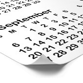 独自の20x28写真2026カレンダーの作成 ポスター (角)