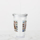 独自の21フォトコラージュを作成 アクリルタンブラー (右)