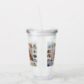 独自の21フォトコラージュを作成 アクリルタンブラー (左)