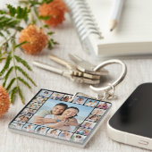 独自の21フォトコラージュを作成 キーホルダー (正面右)