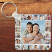 独自の21フォトコラージュを作成 キーホルダー (正面)