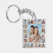 独自の21フォトコラージュを作成 キーホルダー (正面左)