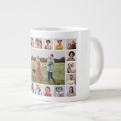 独自の21フォトコラージュを作成 ジャンボコーヒーマグカップ (正面右)