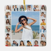 独自の21フォトコラージュを作成 セラミックオーナメント (正面)