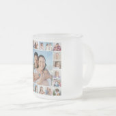 独自の21フォトコラージュを作成 フロストグラスマグカップ (正面右)