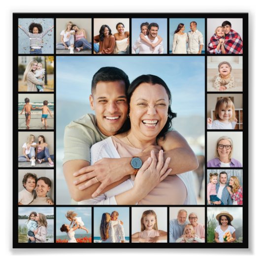 独自の21フォトコラージュ写真の拡大を作成 フォトプリント            (正面)