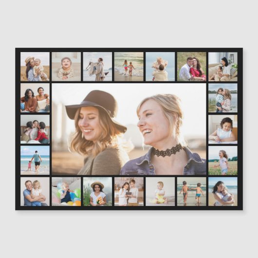 独自の21フォトコラージュ磁気カードの作成 (正面)