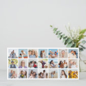 独自の21フォトコラージュ編集可能カラーを作成 カード (スタンド正面)