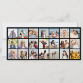 独自の21フォトコラージュ編集可能カラーを作成 カード