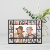 独自の21フォトコラージュ編集可能カラーを作成 シーズンカード (スタンド正面)