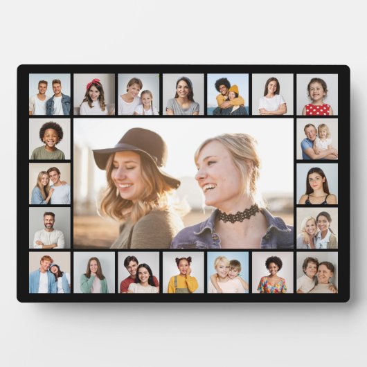 独自の21フォトコラージュ編集可能カラーを作成 フォトプラーク (正面)