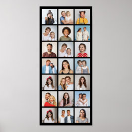 独自の21フォトコラージュ編集可能カラーを作成 ポスター