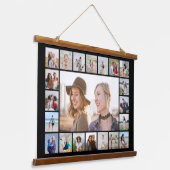 独自の21フォトコラージュ編集可能カラーを作成 吊り下げ型タペストリー (傾斜あり)