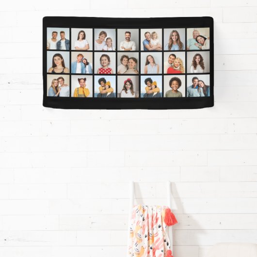 独自の21フォトコラージュ編集可能カラーを作成 横断幕 (インサイチュ)