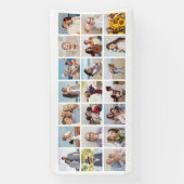 独自の21フォトコラージュ編集可能カラーを作成 横断幕 (縦)