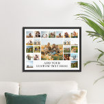 独自の22フォトコラージュを作成 ポスター<br><div class="desc">自分の写真パーソナライズされたコラージュのポスターを作成し、22のお気に入りの写真と文字カスタムを特集。</div>