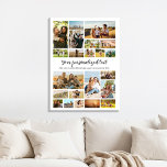 独自の22フォトパーソナライズされたコラージュを作成 キャンバスプリント<br><div class="desc">グリッドスタイルのフォトコラージュで、大切な写真の思い出を22個特集したキャンバスモダンプリントを作成する。単にあなたの写真と文字を追加カスタムの写真の壁アートやパーソナライズされた家族や友人のためのギフト。</div>