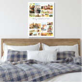 独自の22フォトパーソナライズされたコラージュを作成 キャンバスプリント (インサイチュ (寝室))