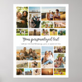 独自の22フォトパーソナライズされたコラージュを作成 ポスター (正面)