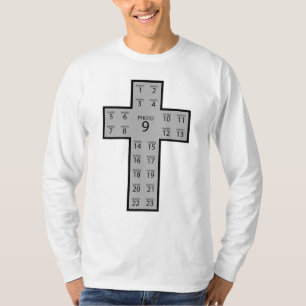 独自の23フォトコラージュChristian crossを作成 Tシャツ