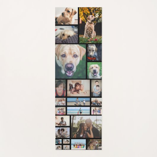 独自の24の写真テンプレートカスタム作り ヨガマット (正面)