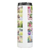 独自の24ファミリカスタムフォトコラージュを作成 タンブラー (裏面)