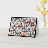 独自の24フォトコラージグリーティングの作成 カード (黄色い花)