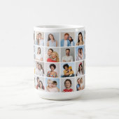 独自の24フォトコラージュを作成 コーヒーマグカップ (中央)