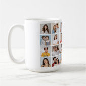 独自の24フォトコラージュを作成 コーヒーマグカップ (左)