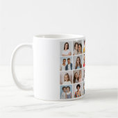 独自の24フォトコラージュを作成 コーヒーマグカップ (左)