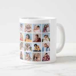 独自の24フォトコラージュを作成 ジャンボコーヒーマグカップ