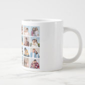 独自の24フォトコラージュを作成 ジャンボコーヒーマグカップ (右)