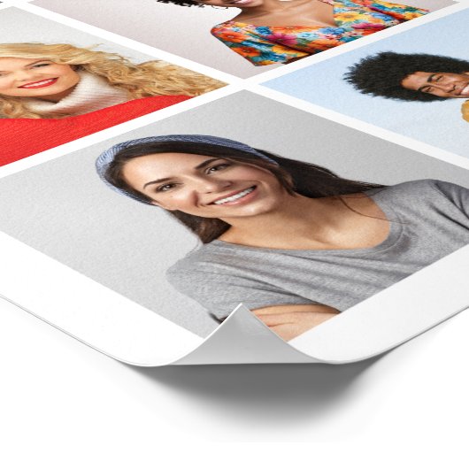 独自の24フォトコラージュを作成 ポスター (角)