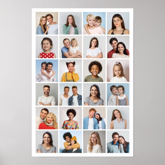 独自の24フォトコラージュを作成 ポスター (正面)