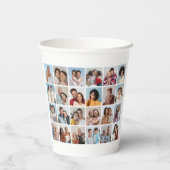 独自の24フォトコラージュを作成 紙コップ (裏面)