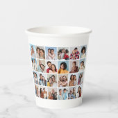 独自の24フォトコラージュを作成 紙コップ (正面)