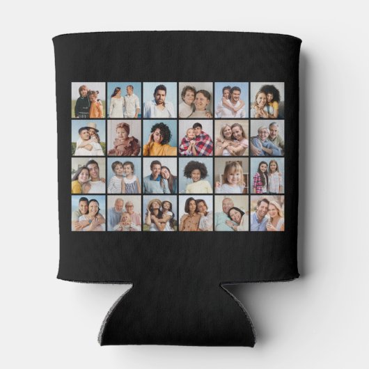 独自の24フォトコラージュを作成 缶クーラー (裏面)