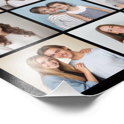 独自の24フォトコラージュ写真の拡大を作成 フォトプリント            (角)