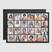 独自の24フォトコラージュ磁気カードの作成 マグネット招待状 (正面/裏面)
