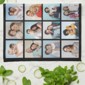 独自の24フォトコラージュ編集可能カラーの作成 キッチンタオル (折り畳み)