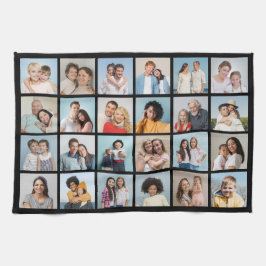 独自の24フォトコラージュ編集可能カラーの作成 キッチンタオル