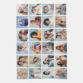 独自の24フォトコラージュ編集可能カラーの作成 キッチンタオル (縦)