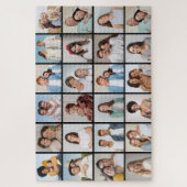 独自の24フォトコラージュ編集可能カラーの作成 ジグソーパズル (縦)