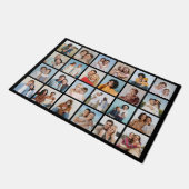 独自の24フォトコラージュ編集可能カラーの作成 ドアマット (アングル)